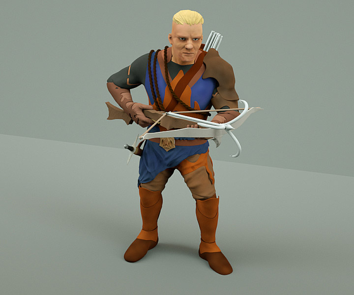 dwarf heavy crossbow front textured